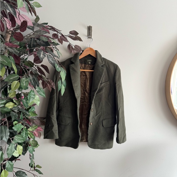 L.L. Bean Jackets & Blazers - L.L. Bean Olive Green Military Jacket